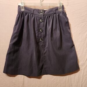KIMCHI BLUE Womens Size 0 Grey Modal Button Front Mini Pleated Skirt